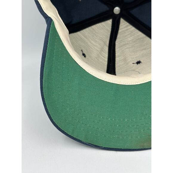 Vtg Crowell Trucker Hat Patch Cap Snapback Natural Gas USA Made Blue - Picture 9 of 10